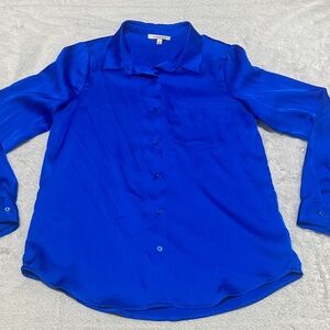 Skies are Blue | size xsmall | blue button up top